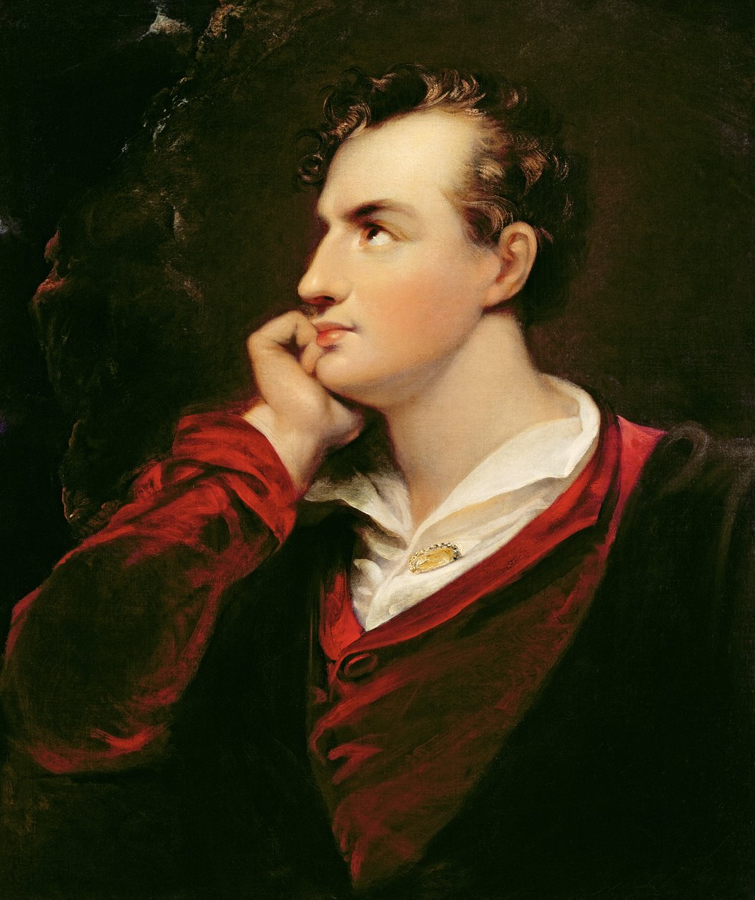 ジョージ・ゴードン・バイロンの肖像（1788-1824）第6男爵バイロン、1813 作： リチャード・ウェストール