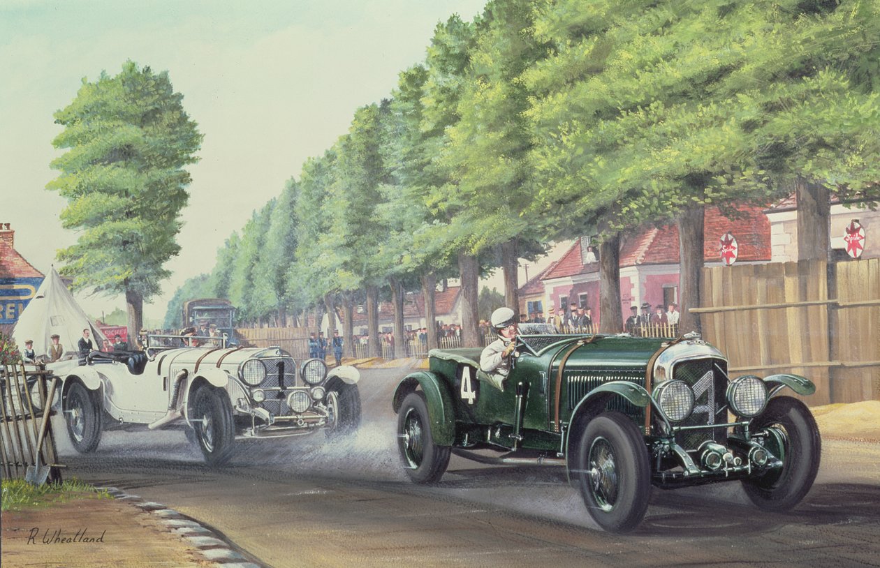 1930年、ルマンのポントリユーでの決闘（船上にトイレとガッシュ） 作： リチャードウィートランド