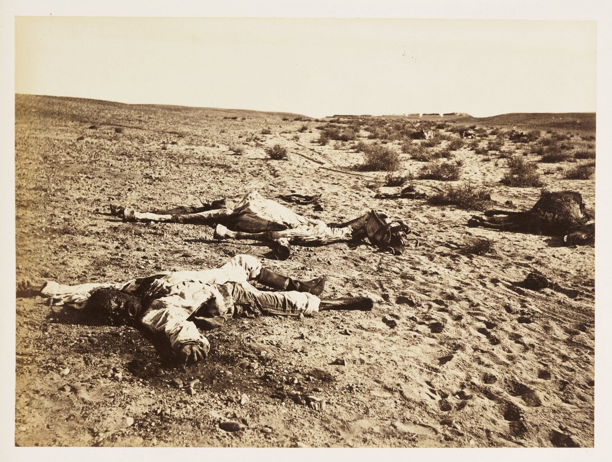 1882年12月6日、エジプトのテル・エル・ケビルで死んだ兵士 作： リチャード（後）パパ