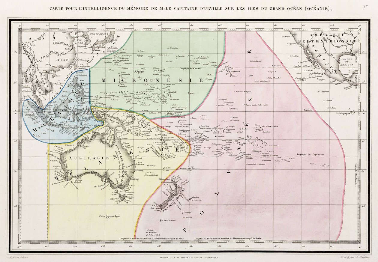 太平洋の地図 作： リチャード（後）パパ