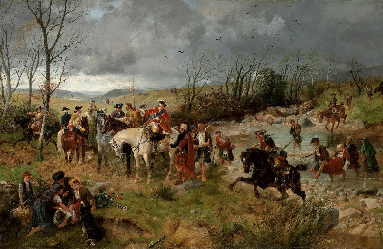 チャールズエドワード王子の停泊、1878年 作： リチャード・ビービス