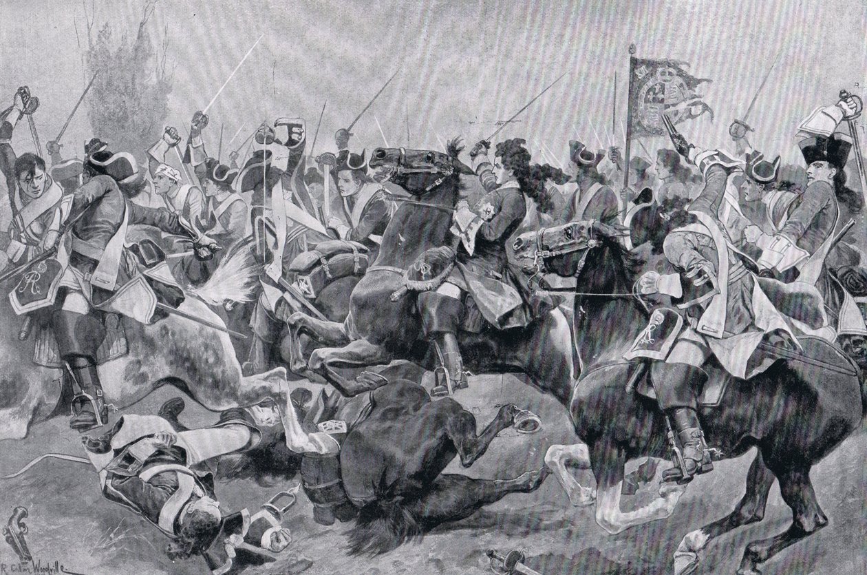 マルプラケの戦い、1910年頃 作： リチャード・カトン・ウッドビル