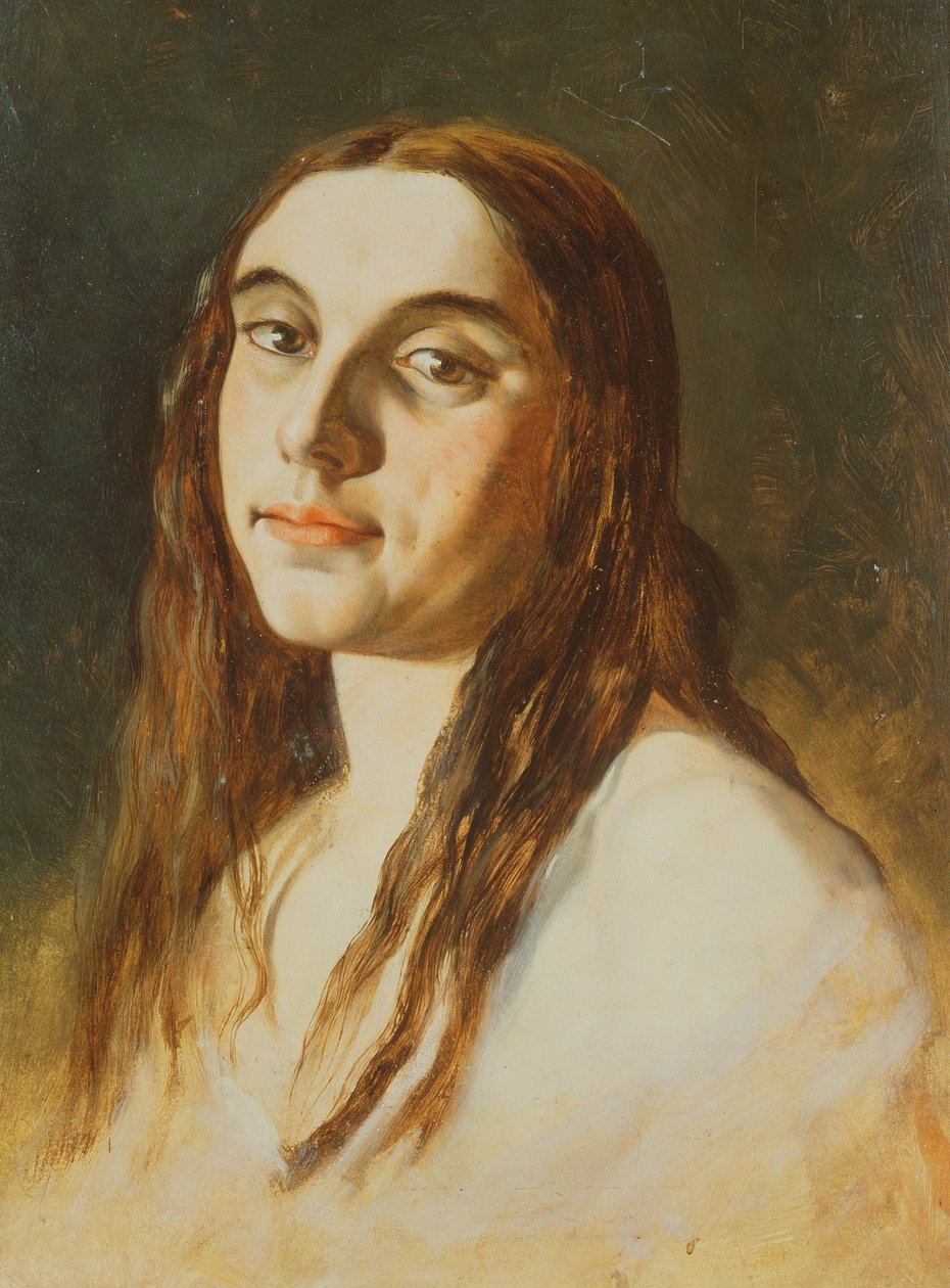 狂牛病の女性の肖像画 作： リチャード・ダッド