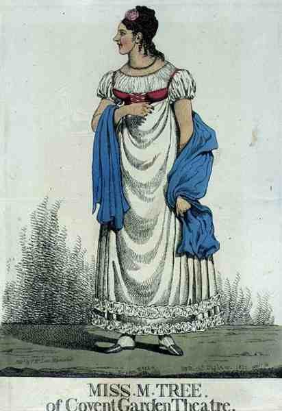 Miss M. Tree of Covent Garden Theatre, pub. by Thomas McLean 作： リチャード・ダイトン