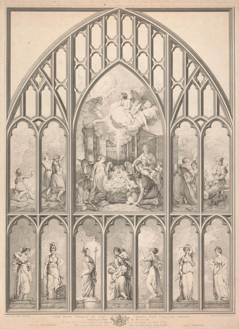The West Window of the Chapel, New College Oxford:   1445795   ja       japanese Successfully Translated  Original: Interior with mother and child (oil on canvas) Translat: Interior with mother and child (oil on canvas) 1452657 ja japanese Successfully Tra 作： リチャード・イアローム
