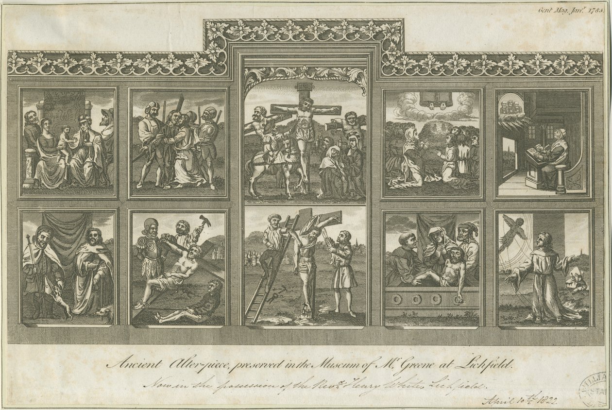 リッチフィールド-古代の祭壇画：彫刻、nd [c 1785]（印刷） 作： リチャードグリーン