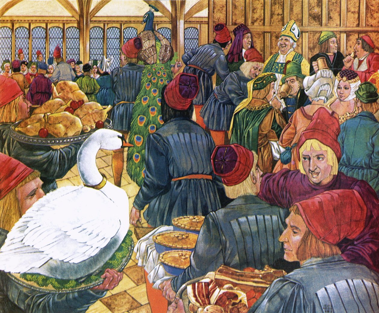 1467年、ヨークの新大司教のための祝祭 作： リチャード・フック