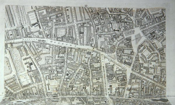 Plan of the City of London, published 1813 (carving) (247354-247357参照) 作： リチャード・ホーウッド