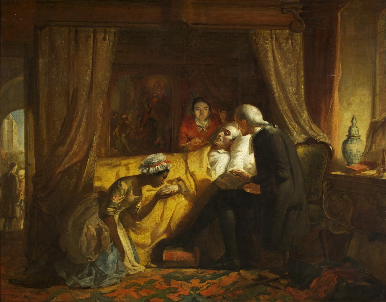 エドワード・コルストンの死」1844年頃（油彩・キャンバス 作： リチャード・J・ルイス