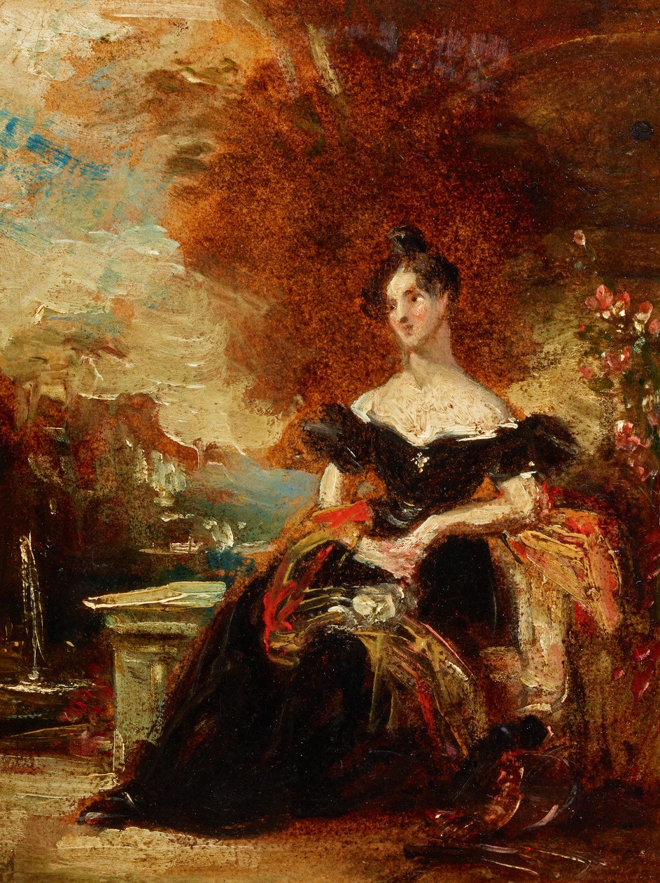 女性の肖像画 作： リチャード・パークス・ボニントン