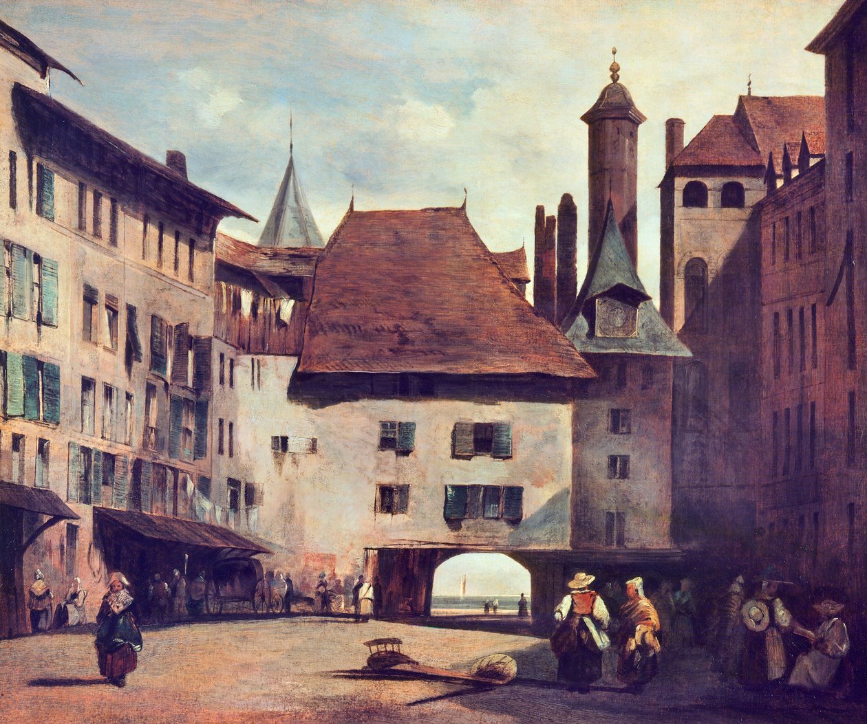 モラール広場、1830年頃 作： リチャード・パークス・ボニントン