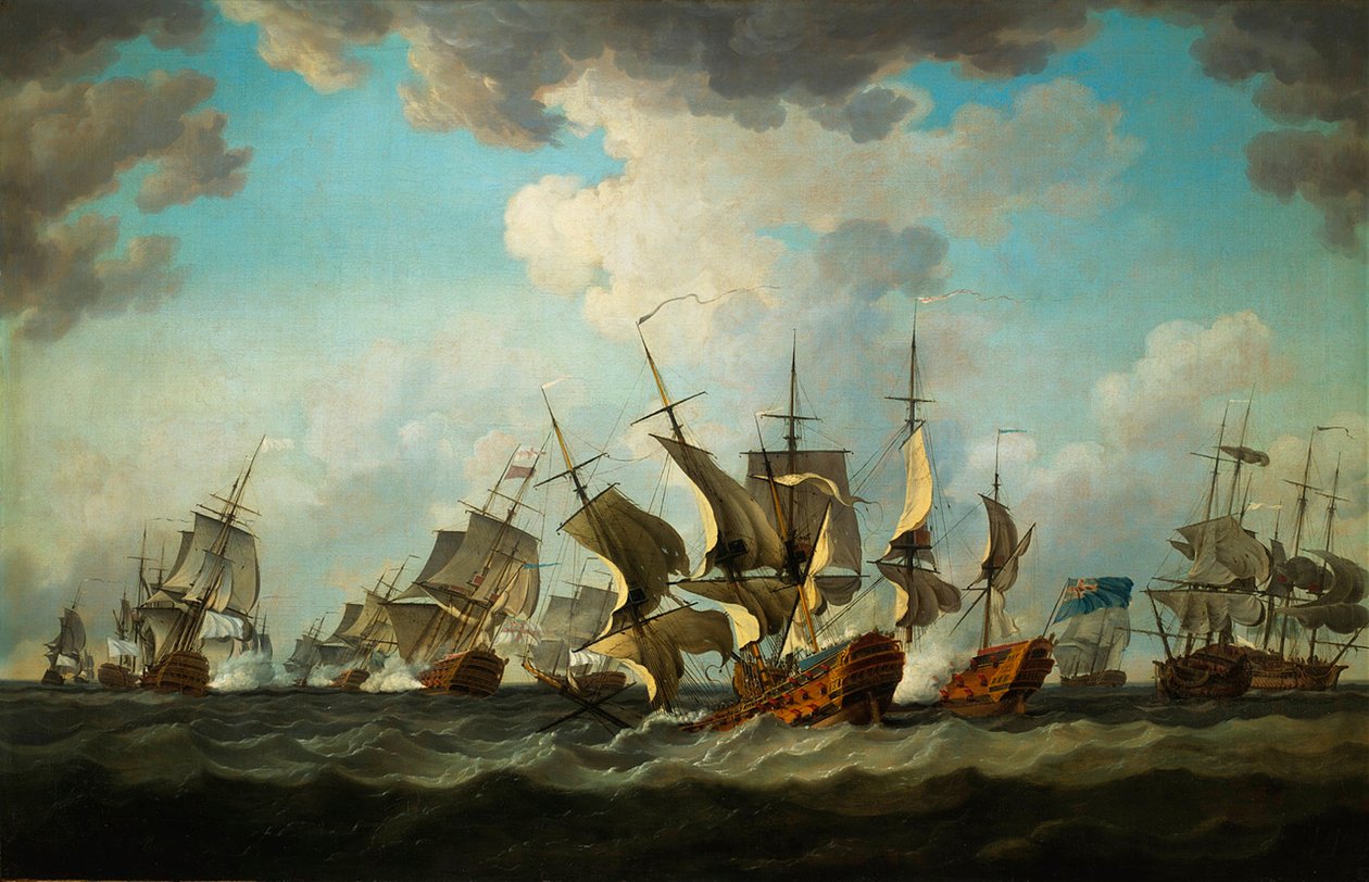 リチャード・パトンが描いた1759年の枢機卿の戦い 作： リチャード・ペイトン