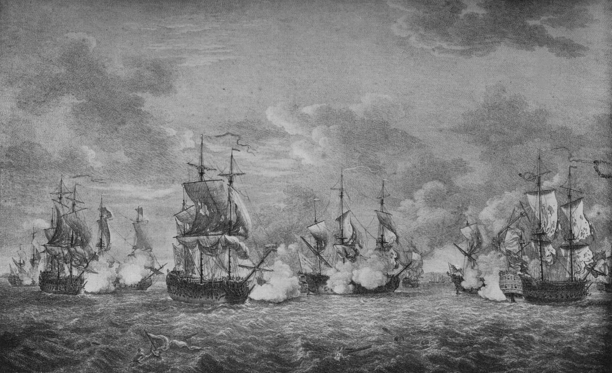 キャップフランセの戦い、c1760 作： リチャード・ペイトン