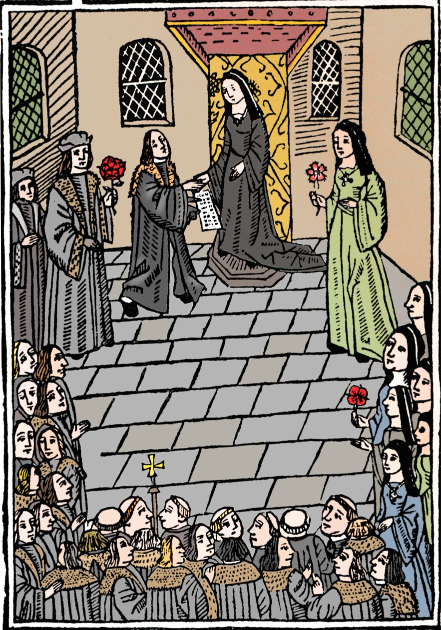 チャールズ5世とメアリーチューダー王女の結婚条約、c1508 作： リチャード・ピンソン