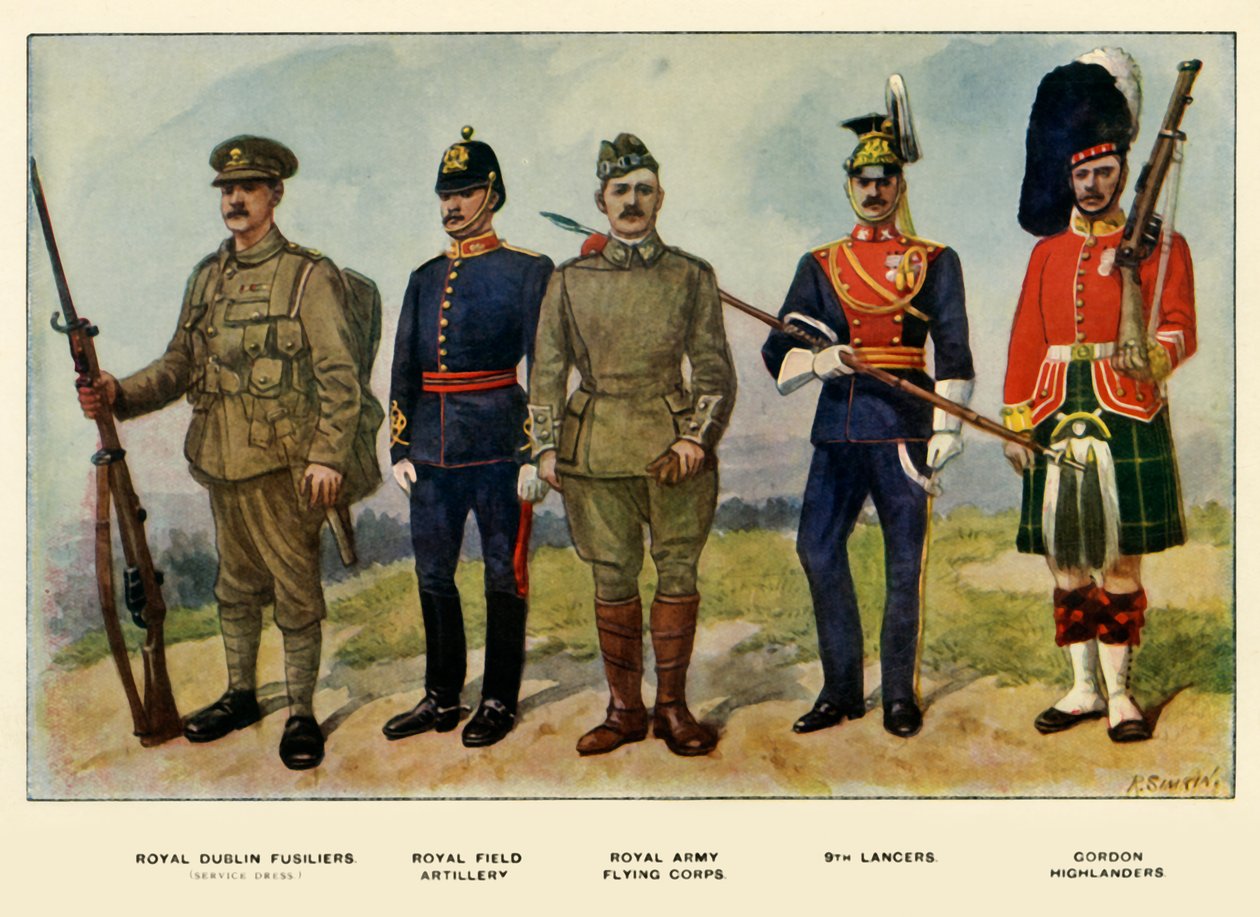 イギリス軍のタイプ、1919年。 作： リチャード・シムキン