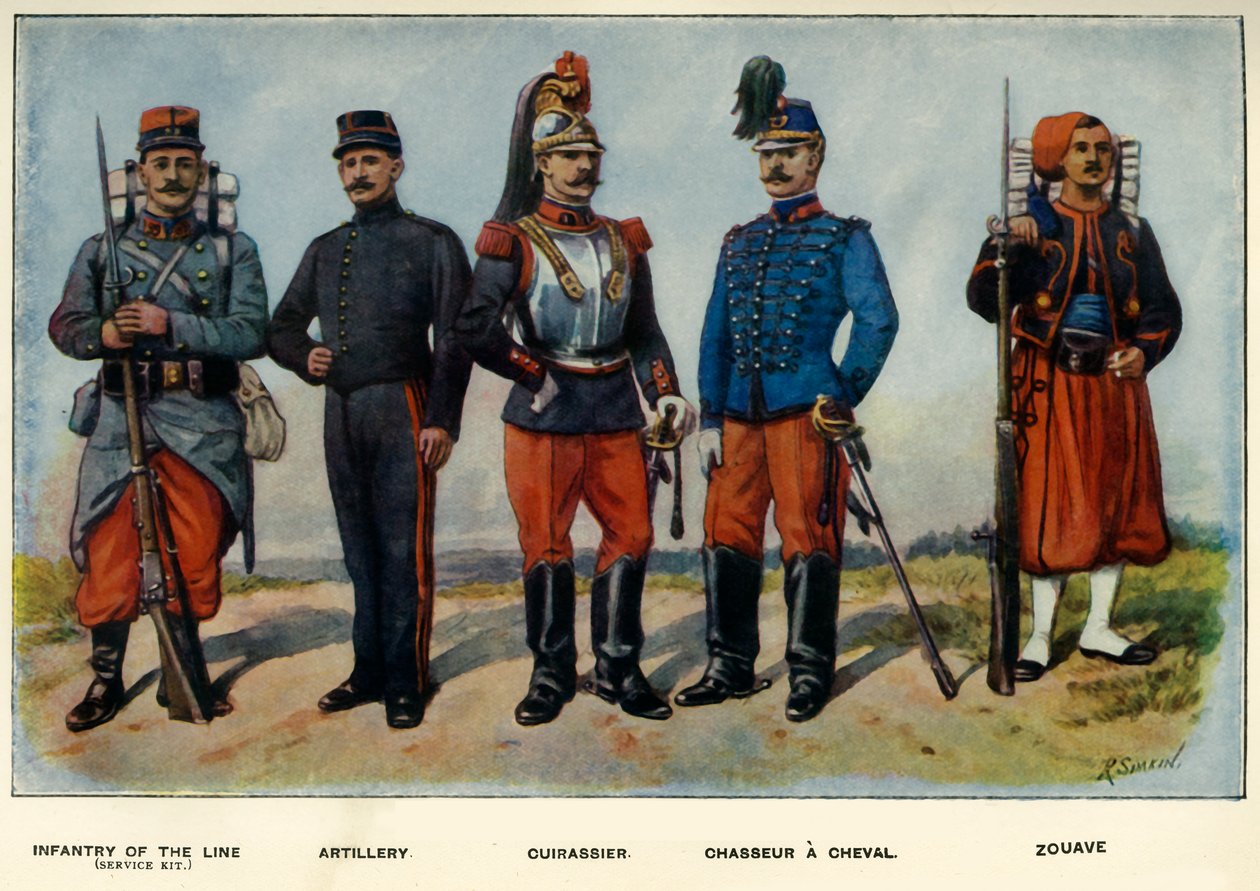 1919年のフランス軍のタイプ。 作： リチャード・シムキン