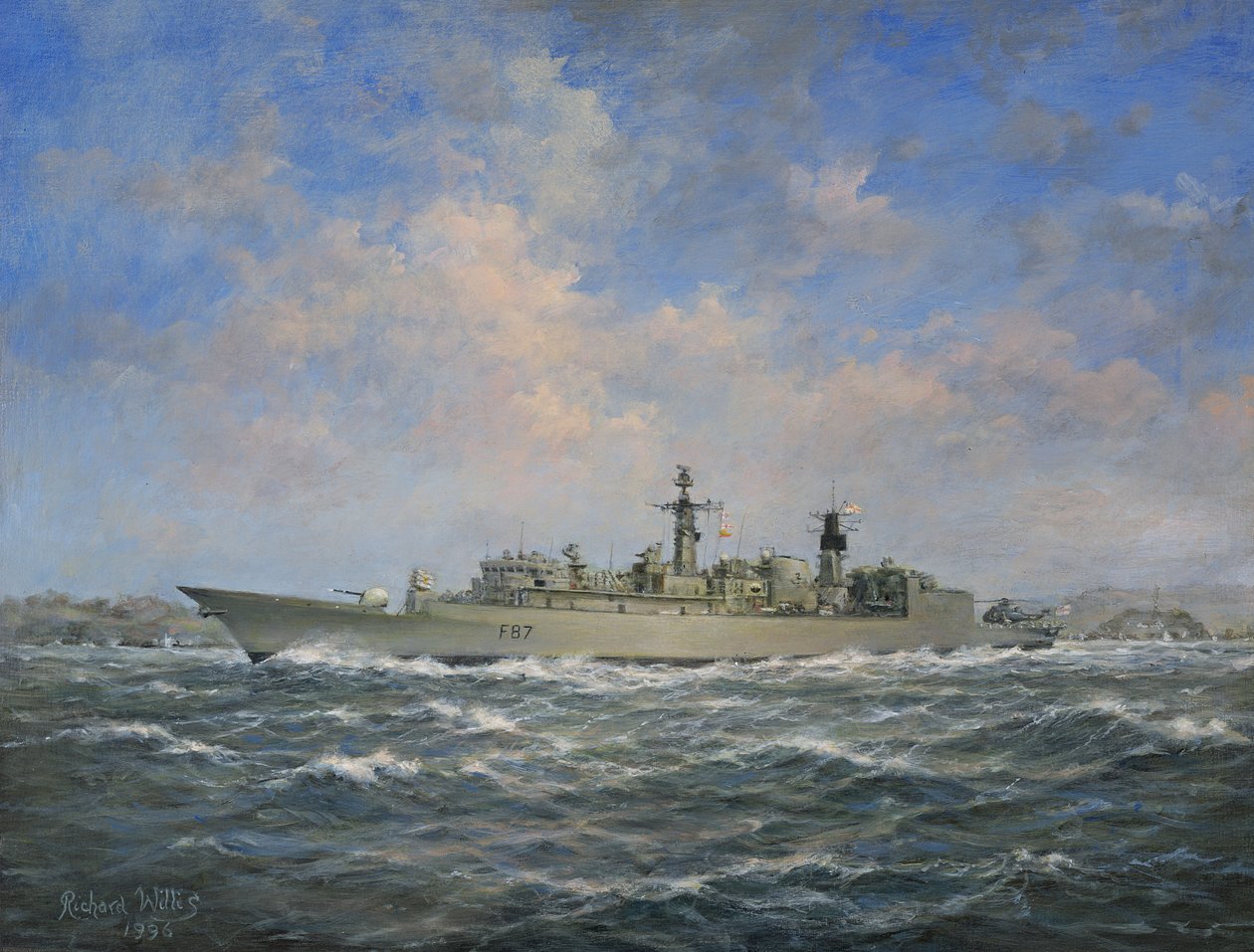 HMSチャタムタイプ22（バッチ3）フリゲート、1996 作： リチャードウィリス