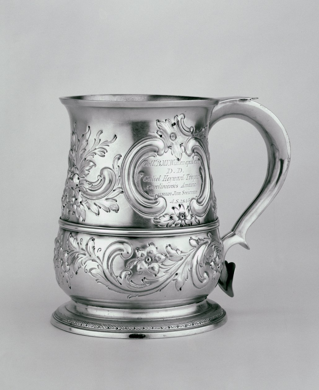 ハンドル付きマグ、1740-41、チェイス刻印c.1845（シルバー） 作： リチャードとクック、トーマス・ガーニー