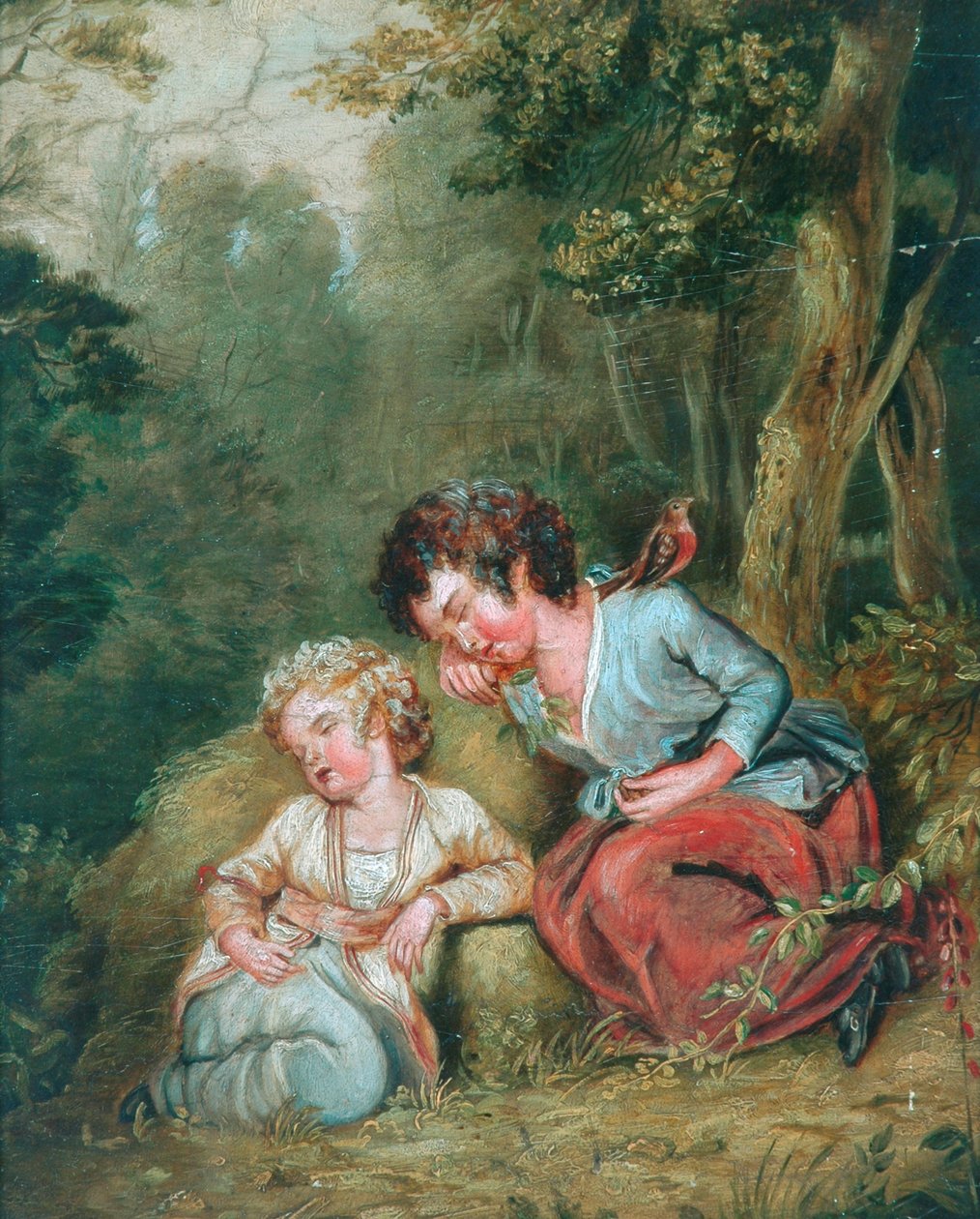 木の女の子、1847 作： リッチモンド・ドラモンド