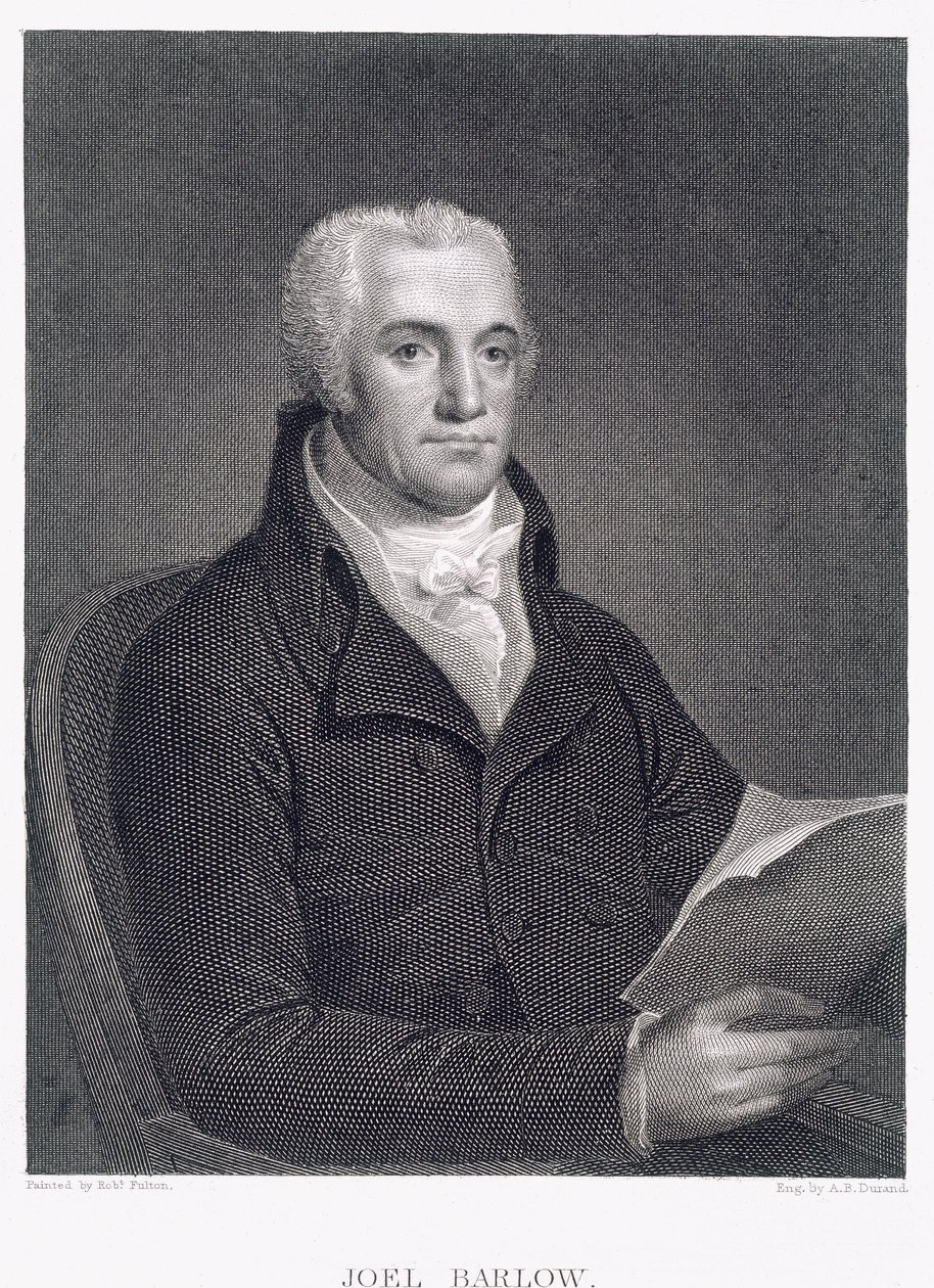 ジョエル・バーロウ（1754-1812）、アッシャーブラウンデュラン（1796-1886）によって彫刻 作： ロバート・フルトン