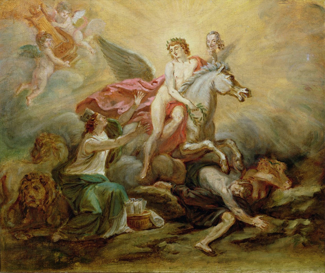 ヴォルテールの神格化、1778 作： ロバート・ギヨーム・ダーデル