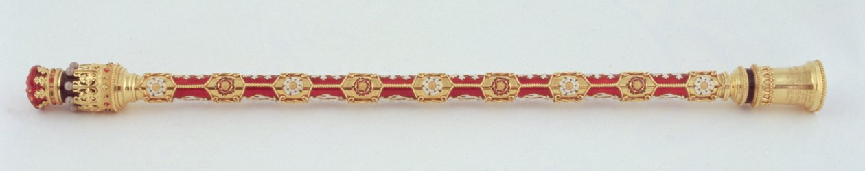 アールマーシャルの指揮棒は、武器の大学による最初の結婚でノーフォーク15世公爵に贈呈されました、1877年（金）（279116も参照） 作： ロバート、IIガラード