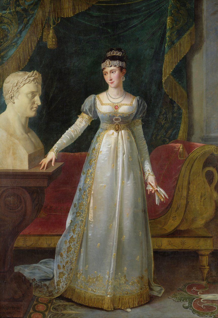 マリーポーリンボナパルト（1780〜1825年）、ボルゲーゼ王女、1808年 作： ロバート・ルフェーブル