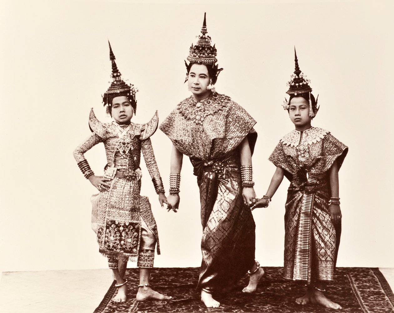古典的なタイのダンサー、1900年頃 作： ロバート・レンツ