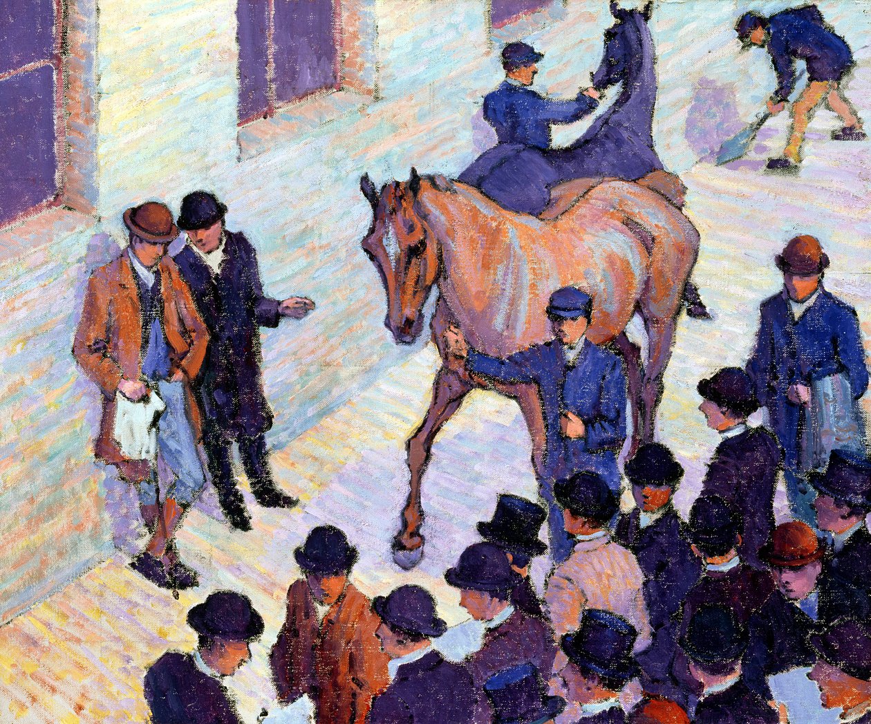 1911年、タッターソールでのセール 作： ロバート・ポヒル・ベヴァン
