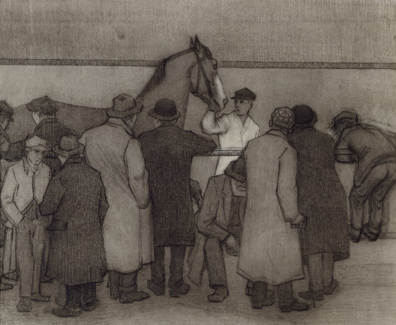 Wards Repository、No.2、c.1918での販売（紙にクレヨンと木炭） 作： ロバート・ポヒル・ベヴァン