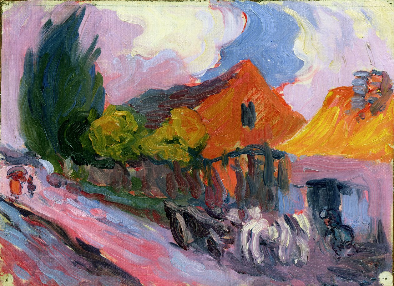1904年、ポーランド、セリヴィでのスミス（板） 作： ロバート・ポヒル・ベヴァン