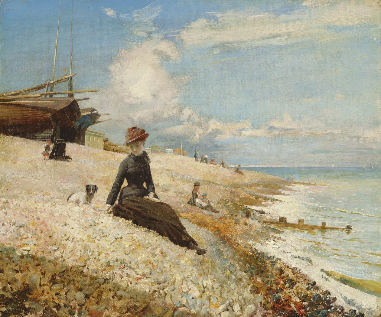 夏の日、1900年頃 作： ロバート・ポンソンビー・ステープルズ