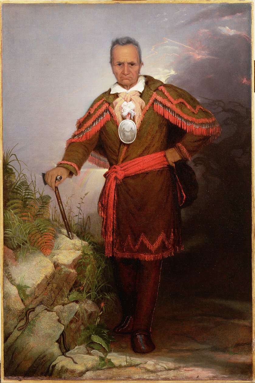 Sa-go-ye-wat-hgまたはRedジャケットの肖像、c.1828 作： ロバート・ウォルター・ウィアー