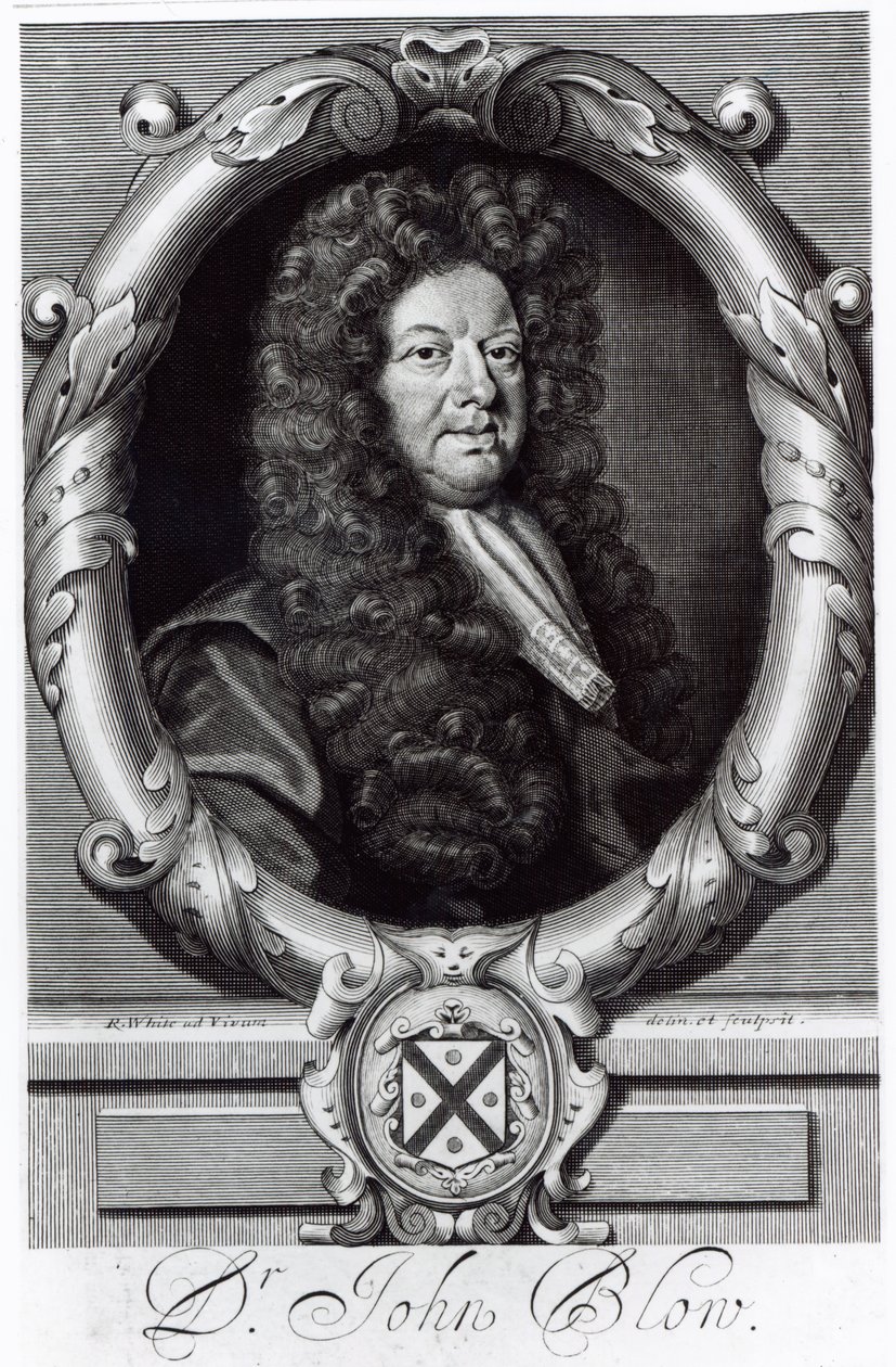 ジョン・ブローの肖像（1649-1708） 作： ロバート・ホワイト