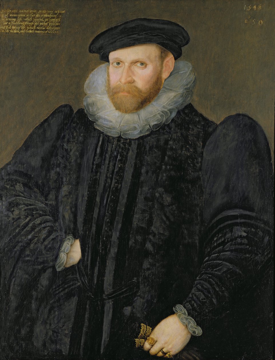 若い男としてのエドワード・グリムストン卿（1529-1610） 作： ロバート・ピーク