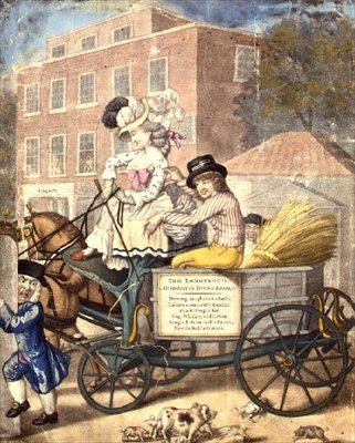 A Lesson Westward or a Morning Visit to Betty Cole, Hammersmith Turnpike c.1782 (print) 作： ロバート（後）ダイトン