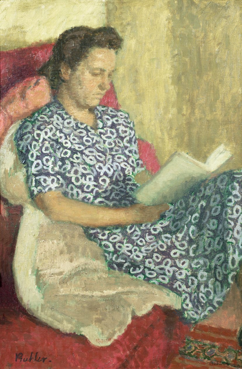 読書する女性の肖像 作： ロバート・ビューラー
