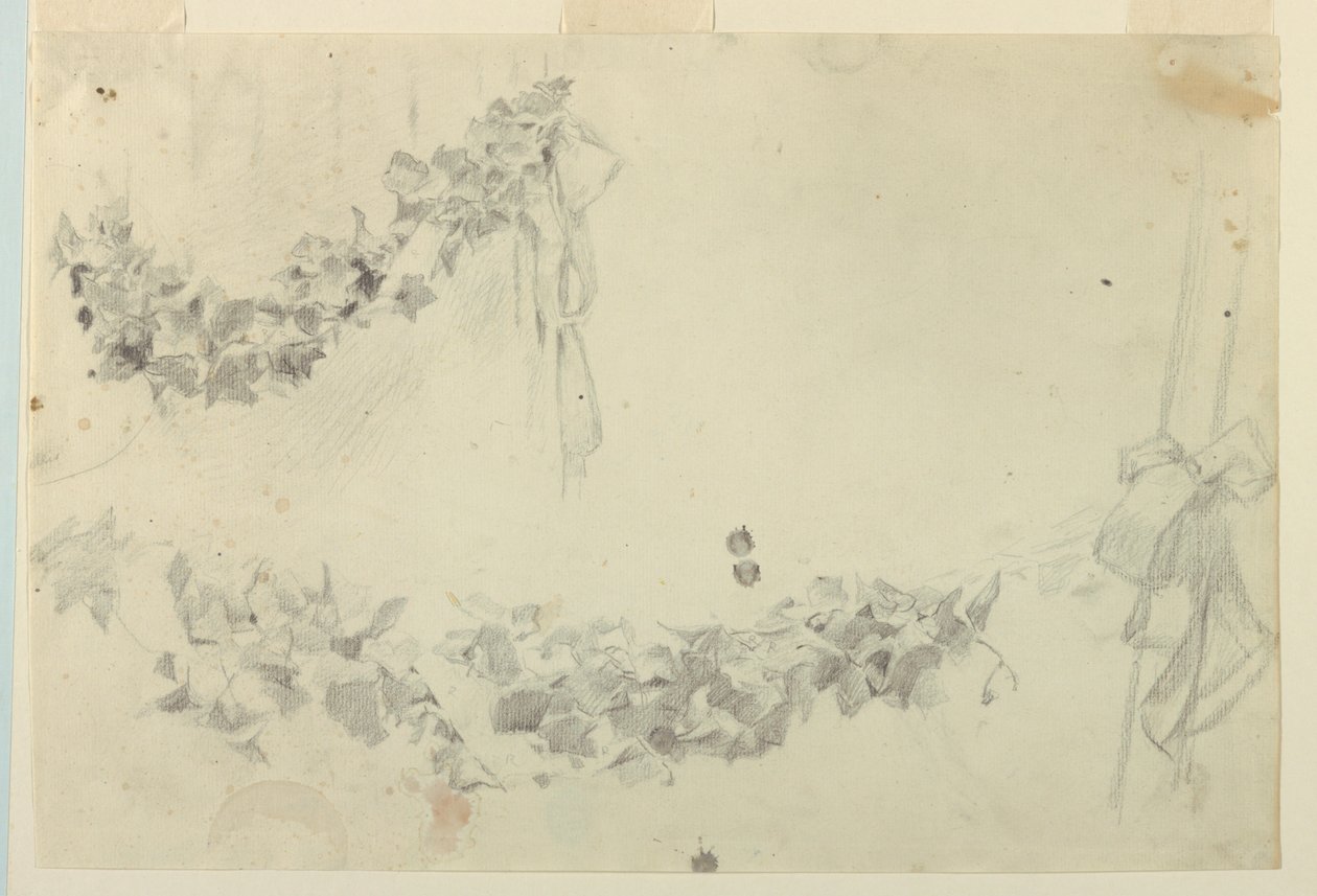 Study for festoons, “Vintage Festival”, Mendelssohn Glee Club, ニューヨーク, NY 作： ロバートフレデリックブルーム