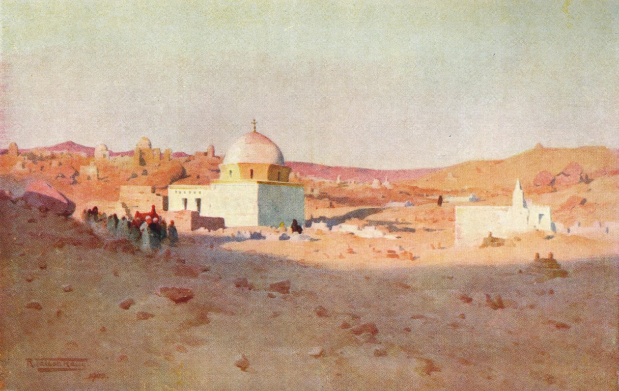 Cufic墓地、Assuan、c1880、1904 作： ロバートジョージタルボットケリー
