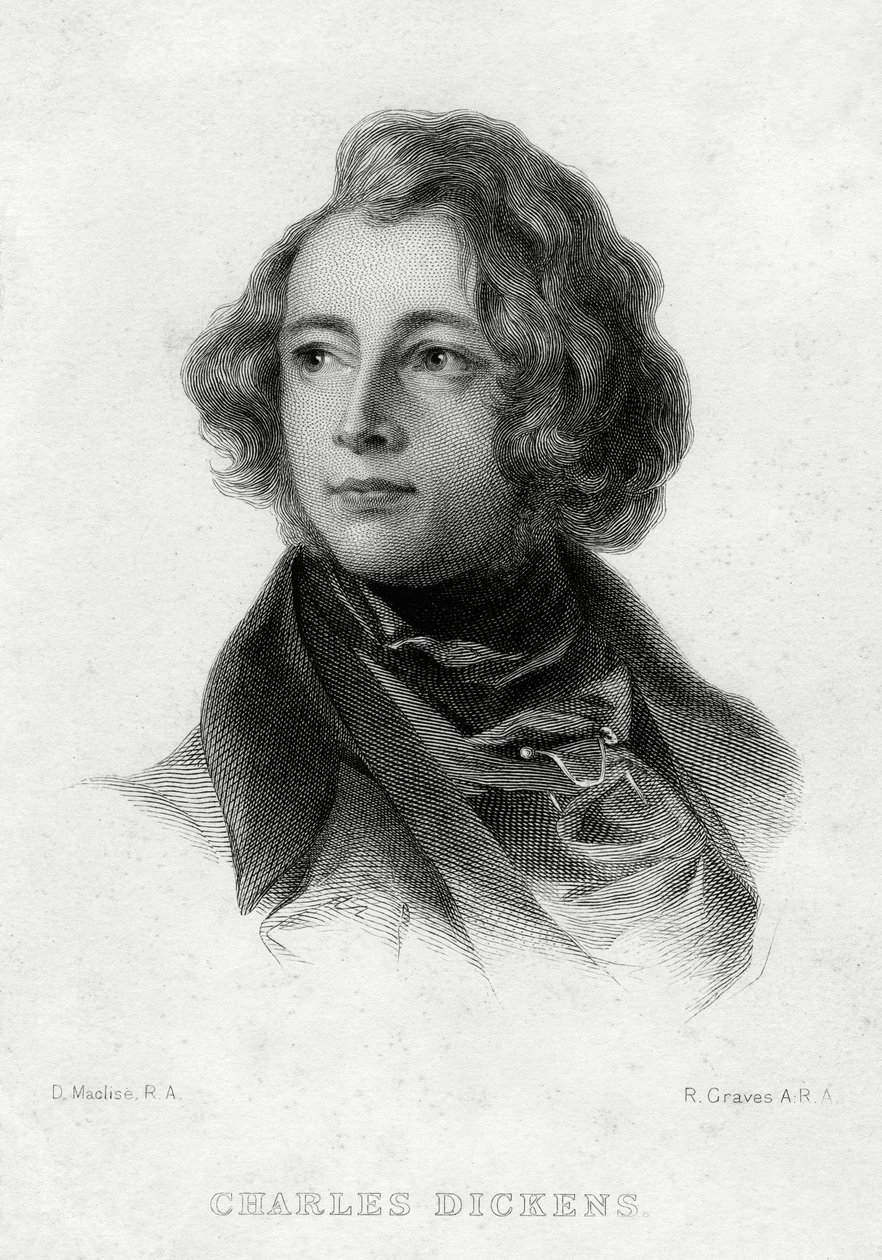 チャールズディケンズ、英語の作者、c1870s 作： ロバート・グレイブス