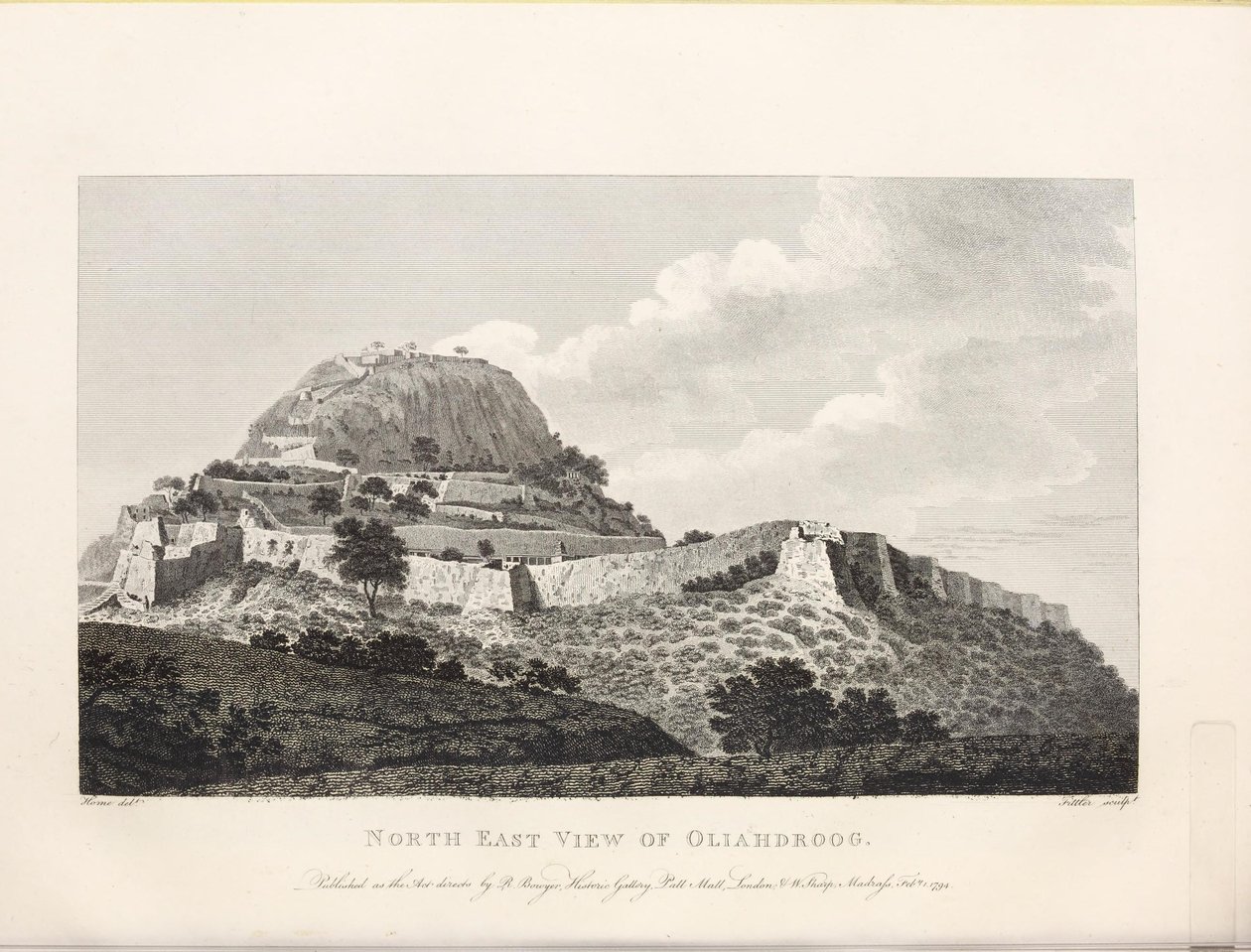 Illustrasjon hentet fra boken Select views in Mysore, the country of Tippoo Sultan av Home, Robert og utgitt av Published by Mr. Bowyer (gb, 1794) 作： ロバートホーム