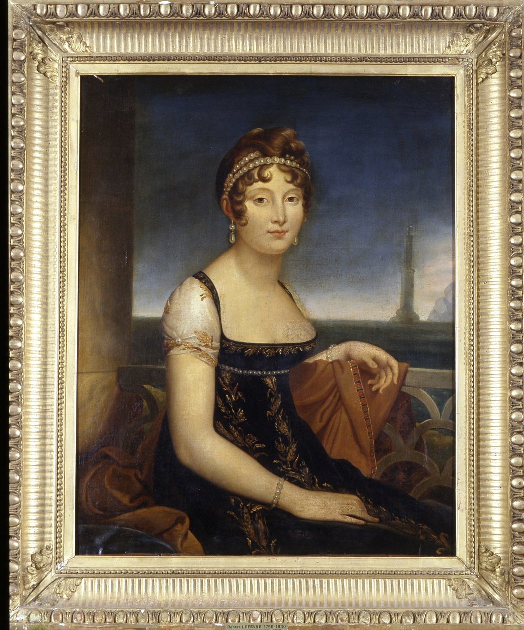 ボルゲーゼ姫（ナポレオン1世の妹）と呼ばれるマリー・ポーレット - Robert Lefevre（1756-1830）作 作： ロバート・ルフェーブル
