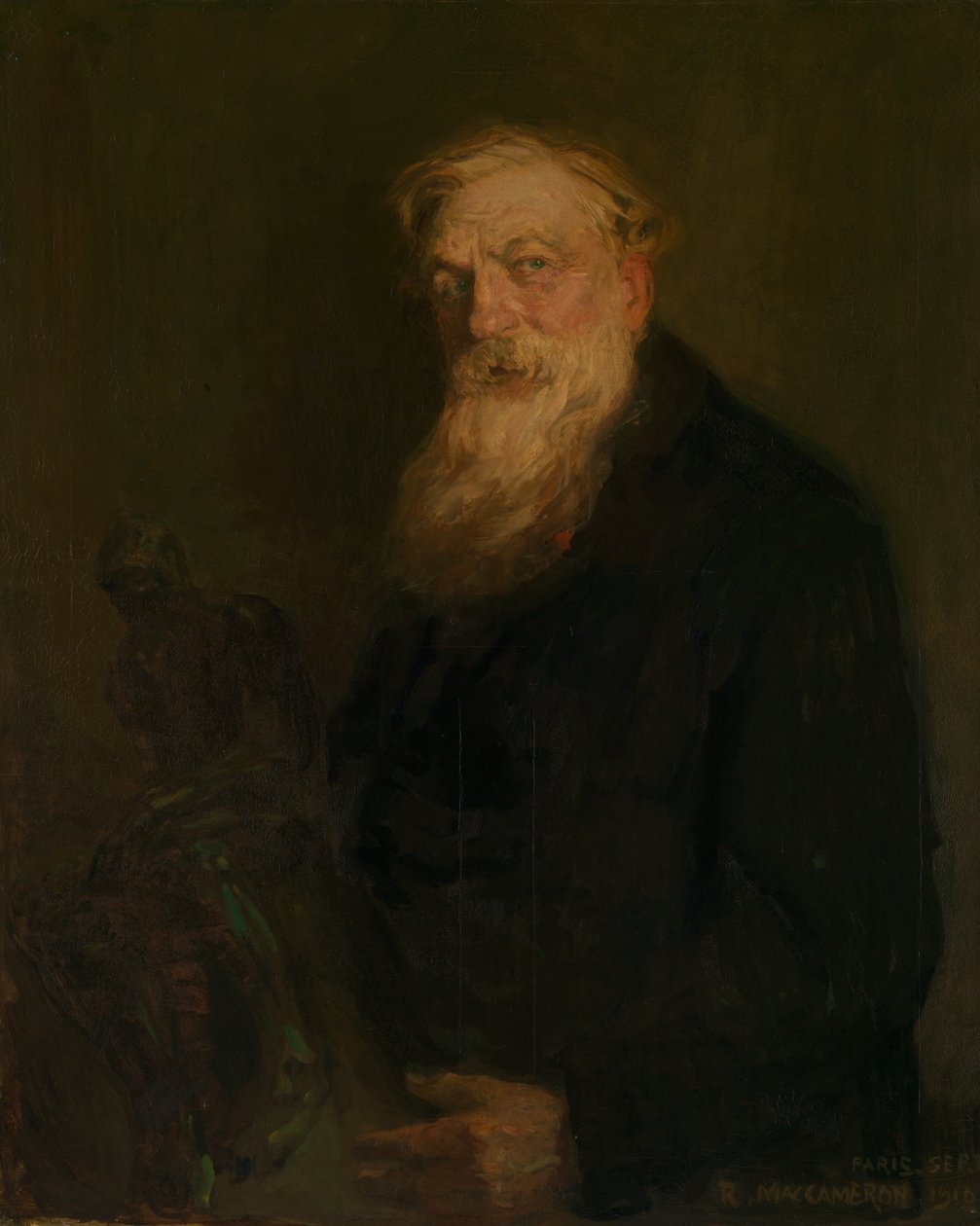 オーギュスト・ロダン、1910年。 作： ロバート・マッカメロン