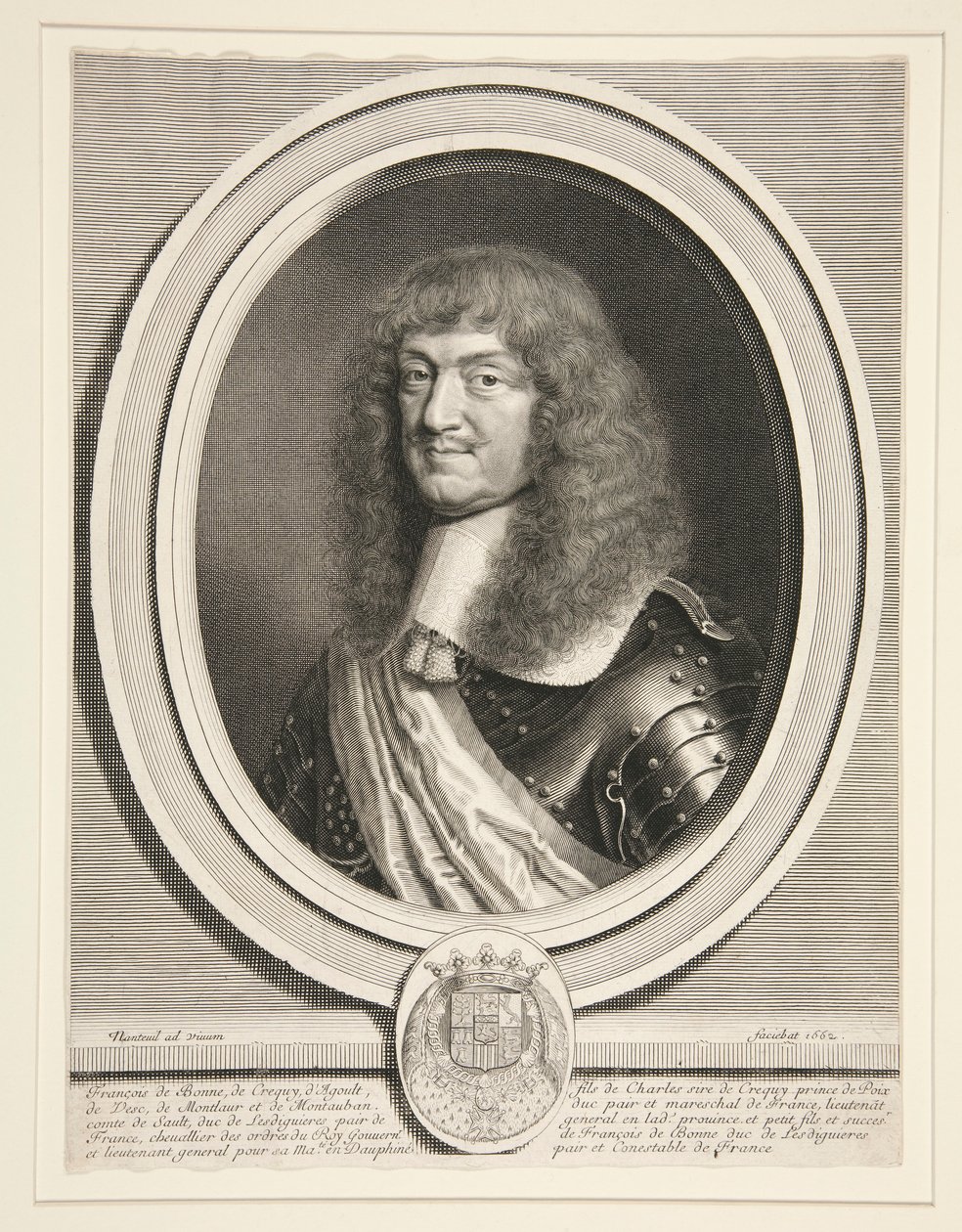 Francois de Bonne, Le Marshal de Ce?qui, duc de Lesdigui?res (Cr?qui 元帥、レスディギ?レス公) (1624-1687) 作： ロバート・ナントゥイユ