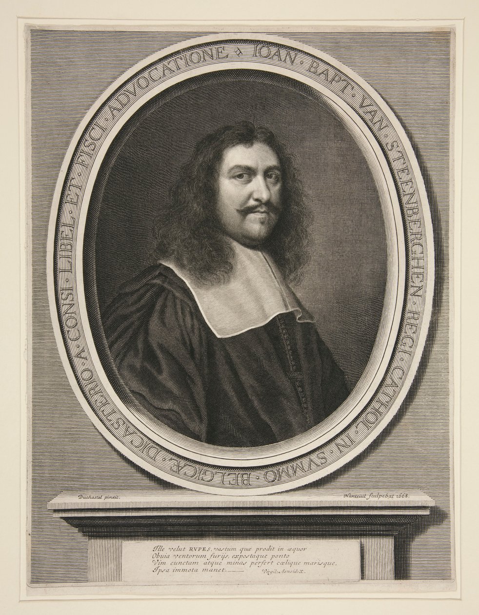 Jean Baptiste van Steenberghen, Conseiller du Roi au Conseil de Flandre (フランドル評議会の国王顧問) 作： ロバート・ナントゥイユ