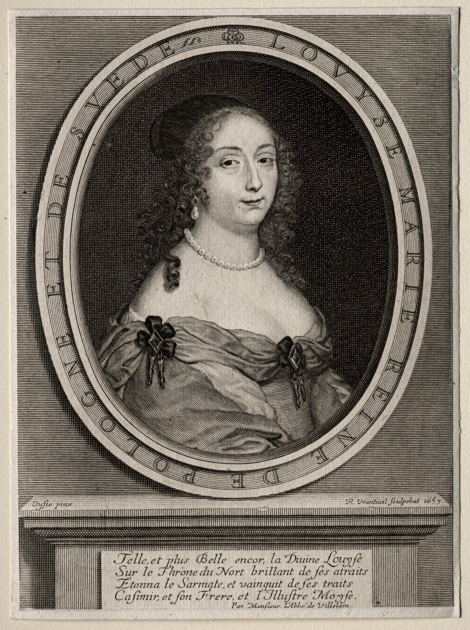 マリールイーズドゴンザグ、ポーランドの女王、1653年。 作： ロバート・ナントゥイユ