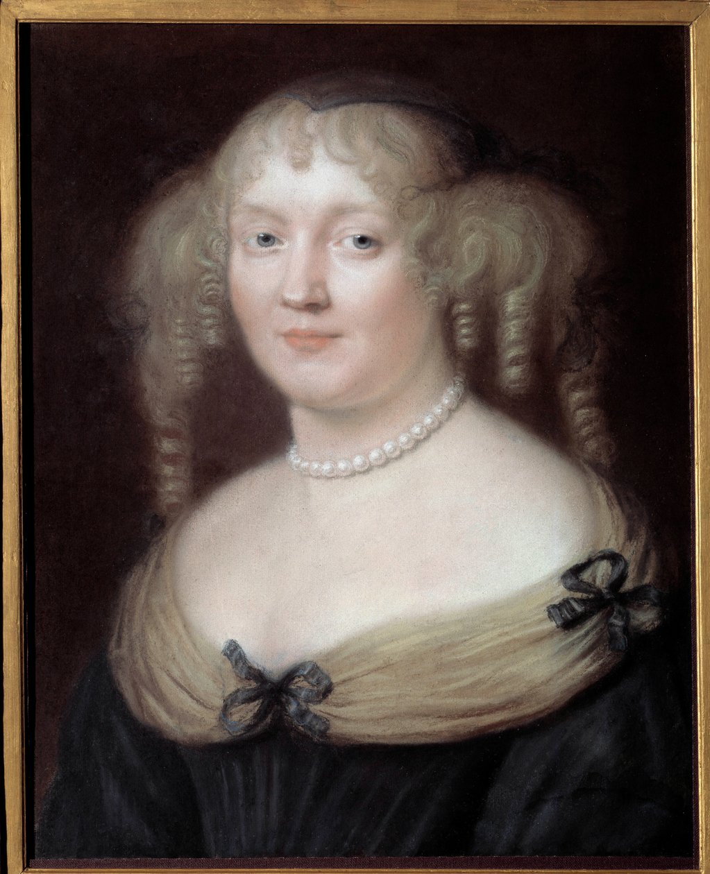 文豪セヴィーニュ侯爵夫人（1626-1696）、マリー・ド・ラブタン・シャンタル（ラブタン・シャンタル）の肖像。ブッシー・ラビュタンの城。ロベール・ナンテュイユ（1623-1678）の絵。カルナヴァレ美術館。 作： ロバート・ナントゥイユ