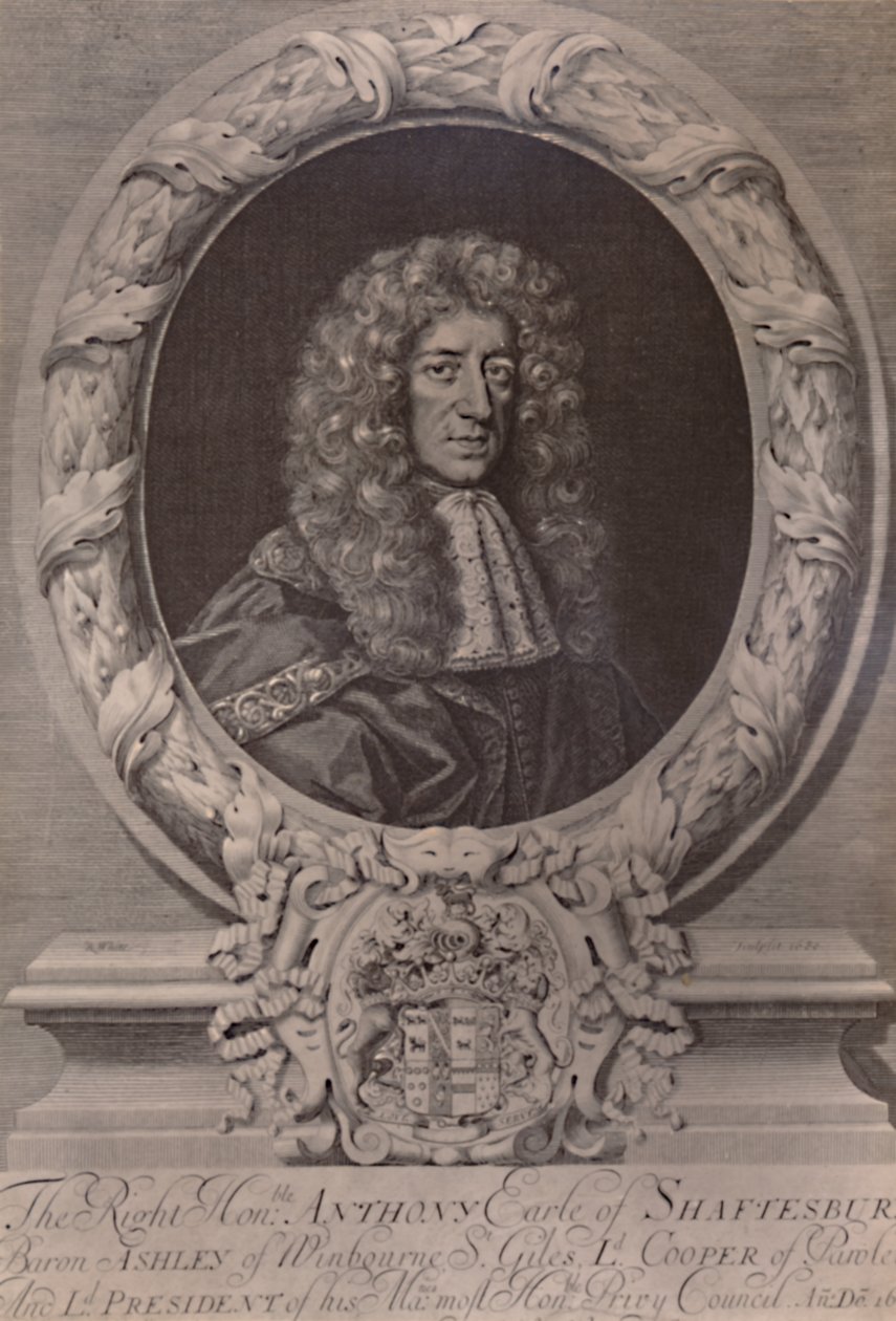 アンソニーアシュリークーパー、初代シャフツベリー伯爵、イギリスの政治家、c1680 1894 作： ロバート・ホワイト