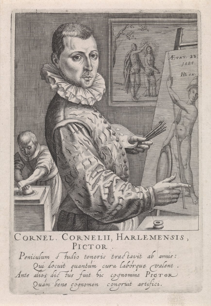 CornelisCorneliszの肖像画。ハールレムから 作： ロバート・ウィレムス・ド・ボーダウス