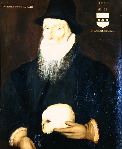 エドワード・グリムストン卿（1529-1610）の老人姿（油彩・キャンバス） 作： ロバート・ザ・エルダー・ピーク